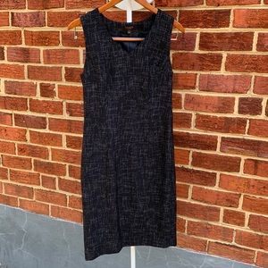 The Limited Black and Gray V Neck Sleeveless Dress Sz. 6